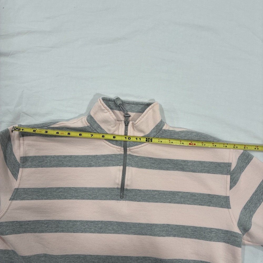 Lauren Ralph Lauren Women's 1/4 Zip Pullover‎ Size Large Striped Cotton Casual - Picture 11 of 16
